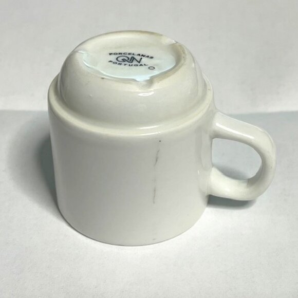 VTG Porcelain Nicola Coffee Gilded Portrait Logo Espresso Cup Portugal 2.2"Tall - Picture 6 of 16